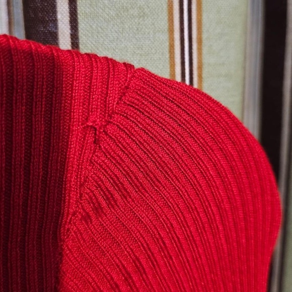 Red turtle Neck top - Picture 2 of 4